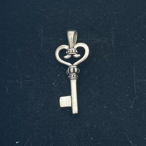 Sterling silver key pendant